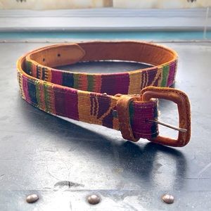 Vintage Guatemalan leather belt